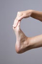 Massage of female feet