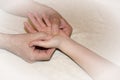 Massage female hands, female hands masseur, patient health, vignette