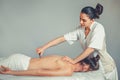 Massage gua, sha therapy Royalty Free Stock Photo