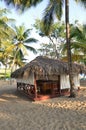 Massage hut on beach Royalty Free Stock Photo