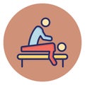 Massage, massage therapy Vector Icon which can easily edit