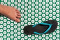 Massage mat for acupuncture, swimming pool flip- flops and foot