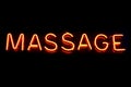 Massage neon sign