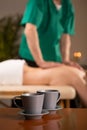 Massage parlor with extra service Royalty Free Stock Photo