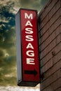 Massage Parlor Sign Royalty Free Stock Photo