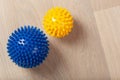 Massage rubber balls for self massage and reflexology Royalty Free Stock Photo