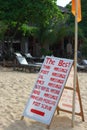 Massage sign in Thailand Royalty Free Stock Photo