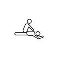 Massage and spa outline icon. Signs and symbols can be used for web, logo, mobile app, UI, UX