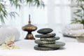Massage stones from jade Royalty Free Stock Photo