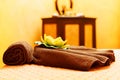 Massage table Royalty Free Stock Photo