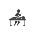 Massage therapy vector icon