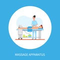 Massage Treatment Using Apparatus Machine Vector