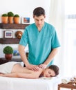 Massagist Royalty Free Stock Photo