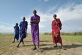 Arusha, Tanzania, February 07, 2016: Massai people in traditional clothes