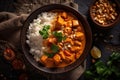 Massaman Curry Dish. Generative AI