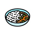 massaman curry thai cuisine color icon vector illustration