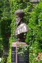 MASSANDRA, CRIMEA - June, 2018: Monument to Tsar Alexander III on the territory of Massandra Palace in summer day