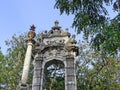 Massandra Palace of the emperor Alexander III. The arch, located in the Park near the Palace Royalty Free Stock Photo