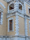 Massandra Palace of Emperor Alexander III. The architect used metlakh tiles in the decoration of the facades. Royalty Free Stock Photo