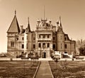 Massandra palace sepia toned