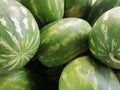 Massed watermelons. Summer fruit. Italy Royalty Free Stock Photo
