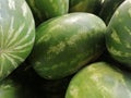 Massed watermelons. Summer fruit. Italy Royalty Free Stock Photo