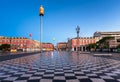 Massena Place in the Morning, Nice Royalty Free Stock Photo