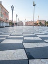 Massena square in morning in Nice, France Royalty Free Stock Photo