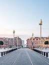 Massena square in morning in Nice, France Royalty Free Stock Photo