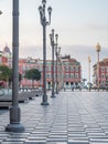 Massena square in morning in Nice, France Royalty Free Stock Photo