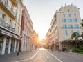 Massena square in morning in Nice, France Royalty Free Stock Photo