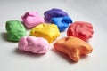 Masses of super light multi-colored air plasticine