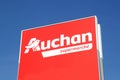 Auchan supermarket logo Royalty Free Stock Photo