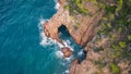 Massif de l\'Esterel -Theoule sur Mer -Pointe de l\'Aiguille. French Riviera on the CÃ´te d\'Azur Royalty Free Stock Photo