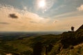 The Massif du Sancy, volcano in the heart of Auvergne, in the Puy-De-Dome, France Royalty Free Stock Photo