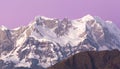 Massif mountain Chaukhambha Royalty Free Stock Photo