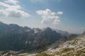 Massif of mountains in Jezerce, Albania Royalty Free Stock Photo