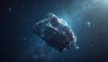 massive asteroid is floating through space joining the ranks of potentially hazardous space rocks on International Asteroid Day Royalty Free Stock Photo