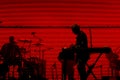 Massive Attack trip hop and electronic band perform in concert at FIB Festival Royalty Free Stock Photo