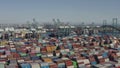 Massive backlog of shipping containers caused by vaccine mandates