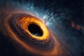 Massive black hole concept in deep space Royalty Free Stock Photo
