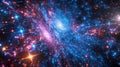 Massive Blue and Purple Star Cluster Illuminated in Space