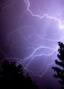 Huge Lightning Bolt over the Eastern Plains of Colorado Royalty Free Stock Photo