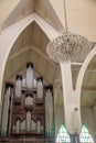 Massive Church organ instrument in National Ecumenical Centre in Abuja, Nigeria Royalty Free Stock Photo