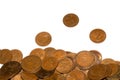 Massive Collection of Old Pre Deciminal Pennies and Half Penny English Coins Royalty Free Stock Photo