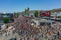 Massive crowds gathered on Sunset Boulevard during Black Lives Matter protests in Los Angeles California