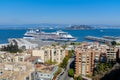 Massive cruise ship docked at San Francisco