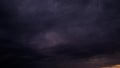 Massive dark rain storm clouds backdrop for weather forecast - abstract 3D rendering Royalty Free Stock Photo
