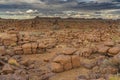 Massive Dolerite Rock Formations at Giant`s Playground near Keetmanshoop, Namibia