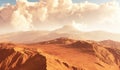 Massive dust storm sweeping across surface of Mars Royalty Free Stock Photo